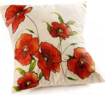Polštář s motivem decoupage Polštář s motivem decoupage