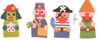 Postavičky z filcu Postavičky z filcu